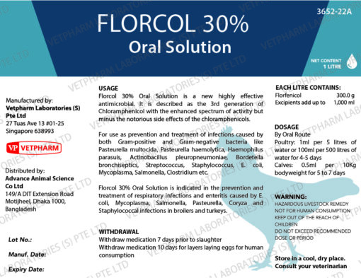 FLORCOL 30% ORAL SOLUTION